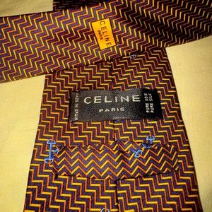 Celine Tie beautiful perfect Silk pattern one of a kind